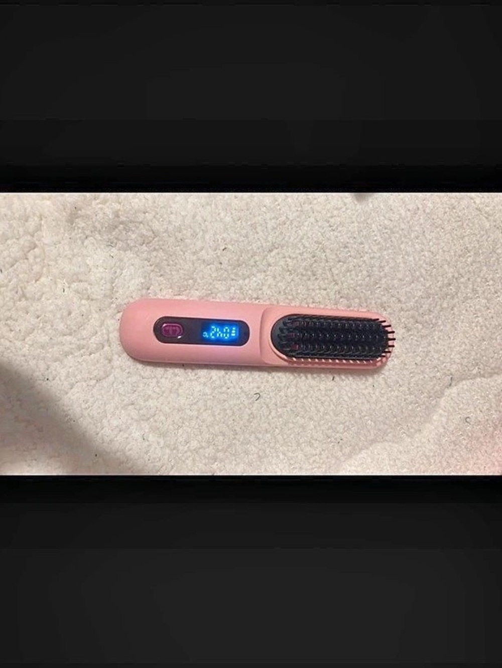 Fanttik Solo I10 Apex Portable Hair Straightener Brush Pink